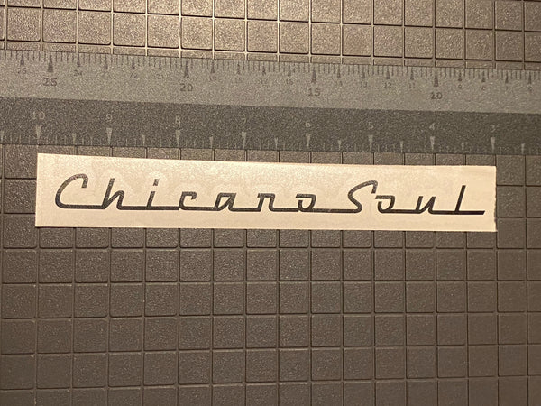 Chicano and Chicana Chevrolet Deluxe font inspired decals